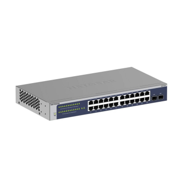 NETGEAR GS724T 24 Port Gigabit Smart Switch 2x combo copper/ SFP Ports Insight Remote/Cloud management