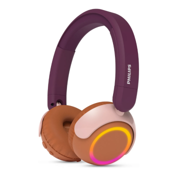 PHILIPS Kids Bluetooth headphones maximum volume limited to 85 dB Magenta Purple