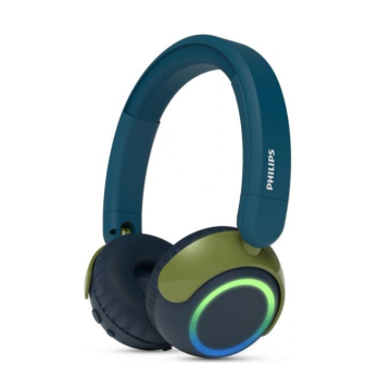 PHILIPS Kids Bluetooth headphones maximum volume limited to 85 dB Chrystal Teal