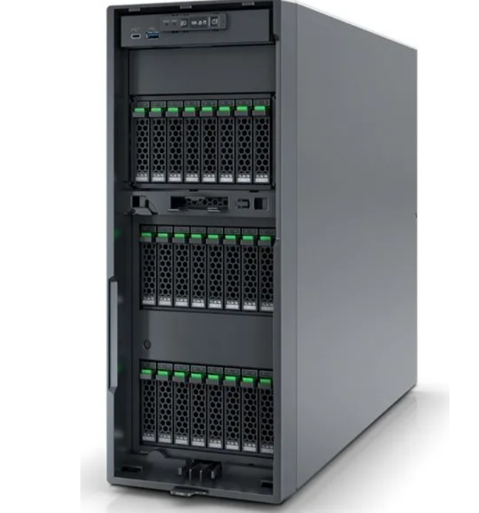 FUJITSU PRIMERGY TX1330 M6 Intel Xeon 6333P 6C/12T 3.1GHz 32GB DDR5 4xLFF 2xRPS 500W 2x1Gbps eLCM 1y OS