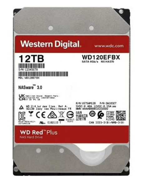 WD Red Plus 12TB SATA 6Gb/s 3.5inch HDD