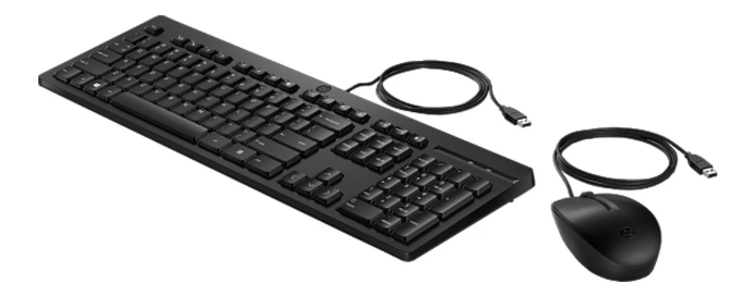 HP 225 Wired Mouse and KB G2 (BG)