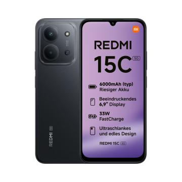 Смартфон Redmi 15C 5G 4/128GB MidnightBlack