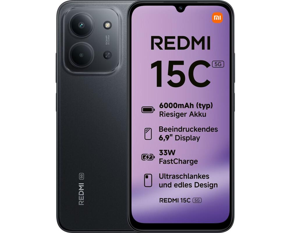Смартфон Redmi 15C 5G 4/128GB MidnightBlack
