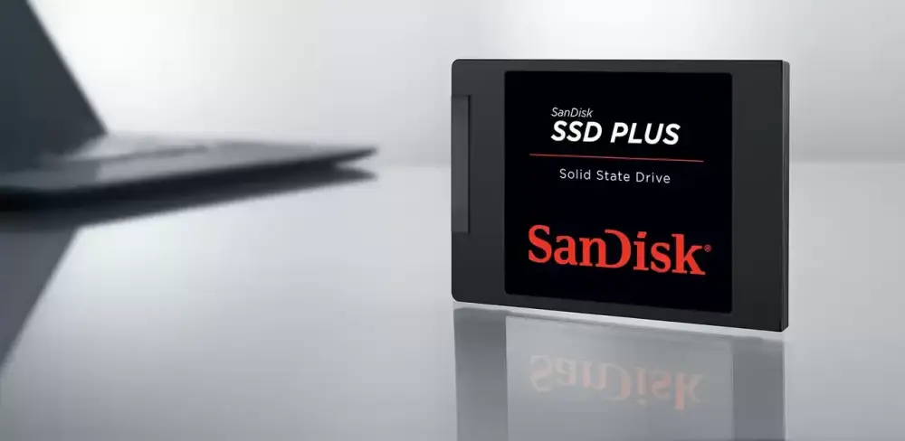 SanDisk  SSD Plus 545GB, до 505MB/s скорост на четене , до 440MB/s скорост на писане, SATA Revision 3.0 (6 Gb/s), шоко устойчиво