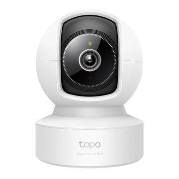 Домашна охранителна WiFi камера TP-Link Tapo C232, 3K 5Mp  с AI, Pan/Tilt, LAN, WiFi,SDmicro, нощно виждане