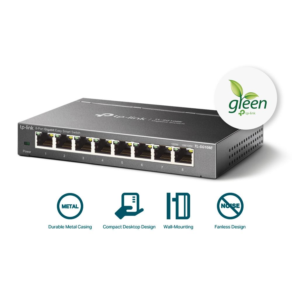 Комутатор Ethernet TP-Link TL-SG108E v6 8-портов