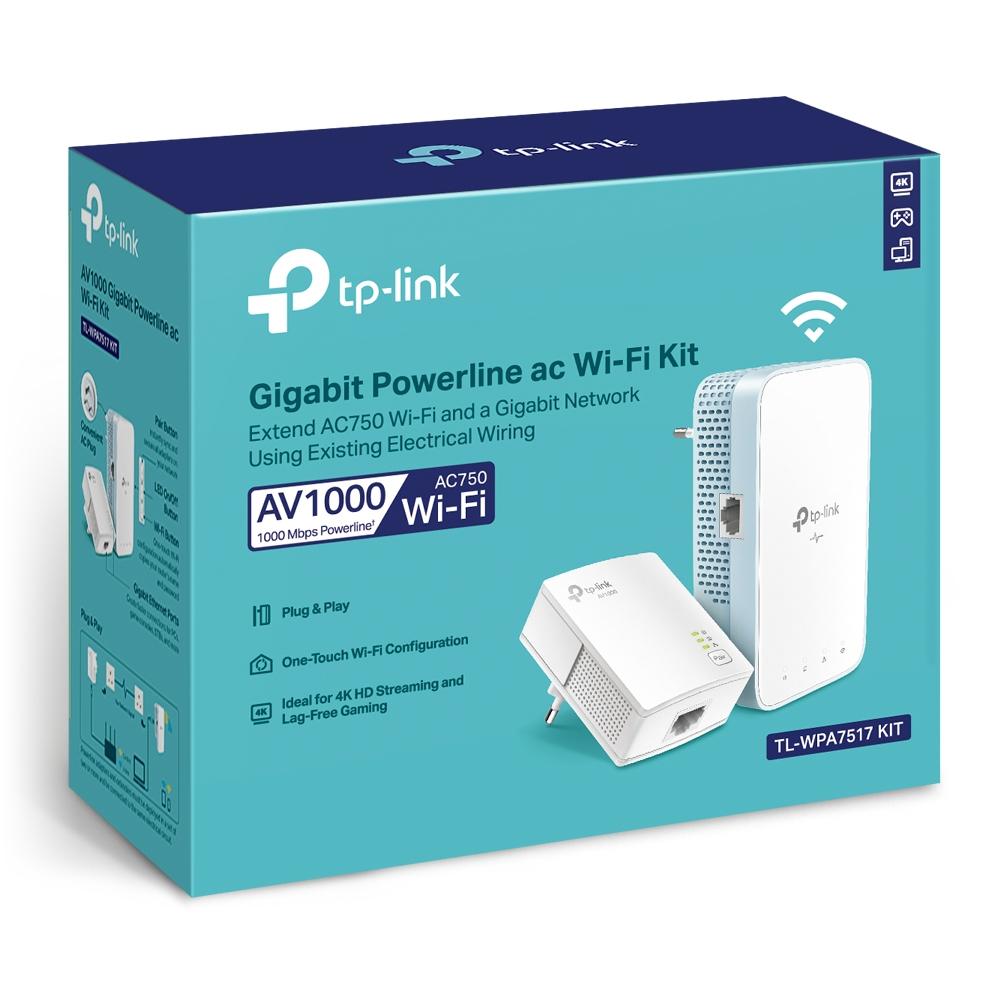 Powerline TP-Link TL-WPA7517 KIT AV1000 Wi-Fi KIT