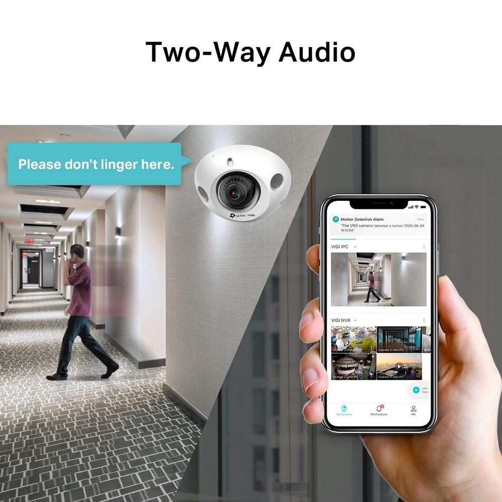 3MP IR мини куполна мрежова камера TP-Link VIGI C230I Mini(2.8mm)