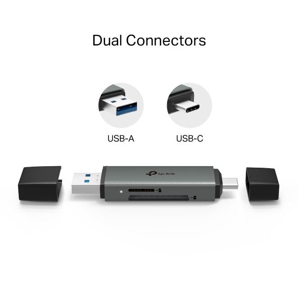 Четец на карти USB 3.0 Type-C & A към SD и microSD 3.0 TP-Link UA430D