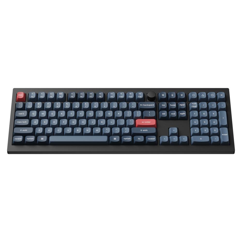 Механична клавиатура Keychron V6 MAX QMK Carbon Black - Wireless, Full-Size