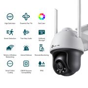 4MP Външна пълноцветна мрежова камера TP-Link VIGI C540-W(4mm) панорамна