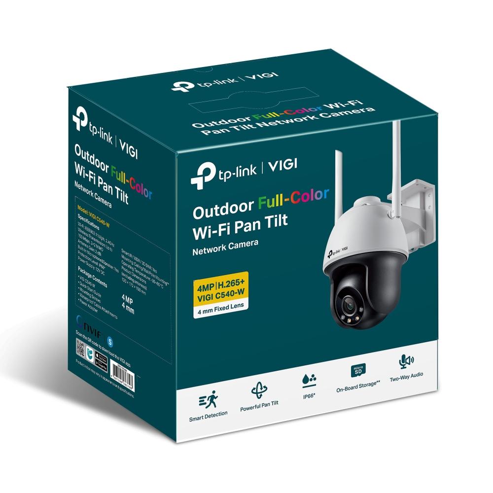 4MP Външна пълноцветна мрежова камера TP-Link VIGI C540-W(4mm) панорамна