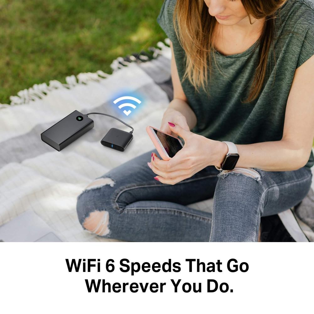 Двубандов Wi-Fi 6 преносим рутер за пътуване TP-Link TL-WR3002X AX3000