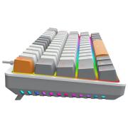 Механична RGB геймърска клавиатура Redragon Akali K642WGO-RGB - сива