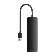 USB хъб Baseus 4 в 1 UltraJoy Lite USB-А към USB 3.0, 15 см B0005280B111-00 - черен