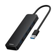 USB хъб Baseus 4 в 1 UltraJoy Lite USB-А към USB 3.0, 15 см B0005280B111-00 - черен