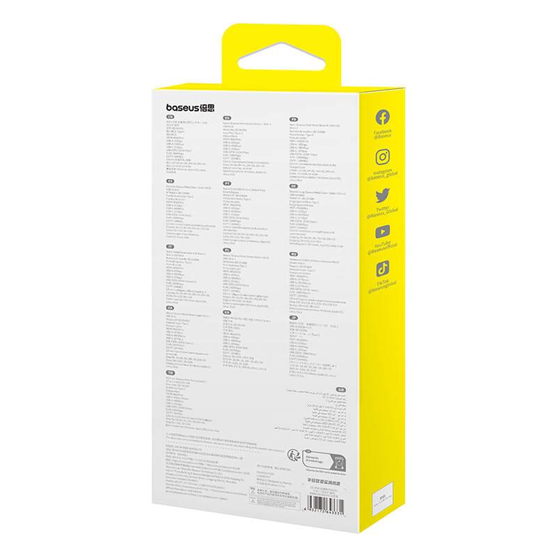 USB хъб Baseus 10 в 1 Metal Gleam II Series Type-C към 1xHDMI, USB-A (10Gbps), USB-C, 2xUSB-A, RJ45, SD/TF, mini-jack 3,5 мм, USB-C(PD) B00061800813-00 - тъмносив