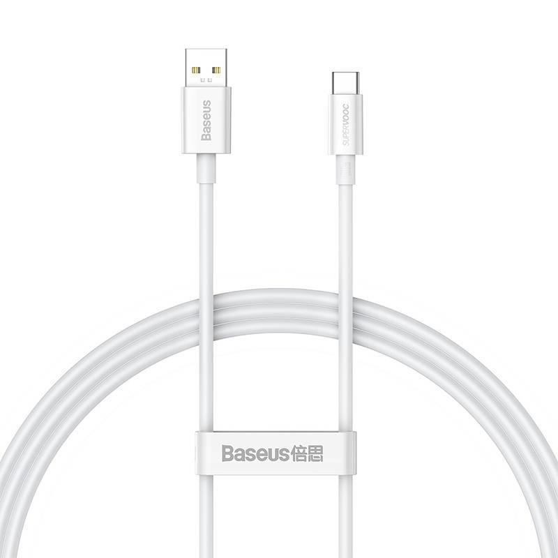 Кабел Baseus Superior Series USB-А към USB-C 65W 1м CAYS000902 - бял