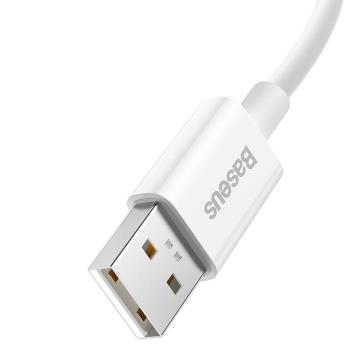 Кабел Baseus Superior Series USB-А към USB-C 65W 1м CAYS000902 - бял