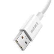 Кабел Baseus Superior Series USB-А към USB-C 65W 1м CAYS000902 - бял