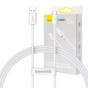 Кабел Baseus Superior Series USB-А към USB-C 65W 1м CAYS000902 - бял