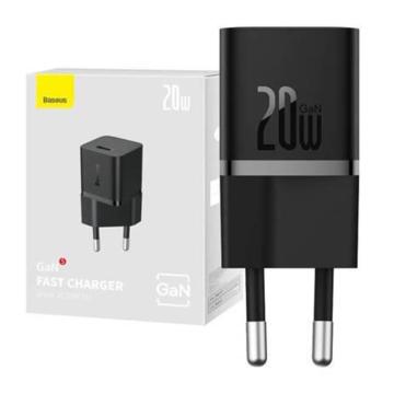 Зарядно устройство Baseus GaN5 20W мини USB-C, 20W CCGN050101 - черно