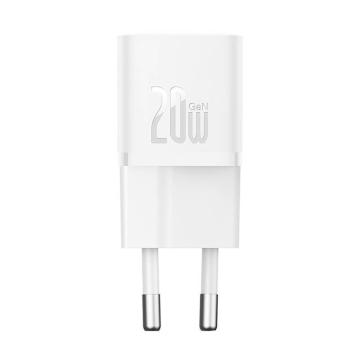 Зарядно устройство Baseus GaN5 20W мини USB-C, 20W CCGN050102 - бяло