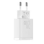 Зарядно устройство Baseus USB към USB Type C 20W 3A Quick Charge 3.0 CCXJ-B02 - бяло