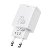 Зарядно устройство Baseus USB към USB Type C 20W 3A Quick Charge 3.0 CCXJ-B02 - бяло