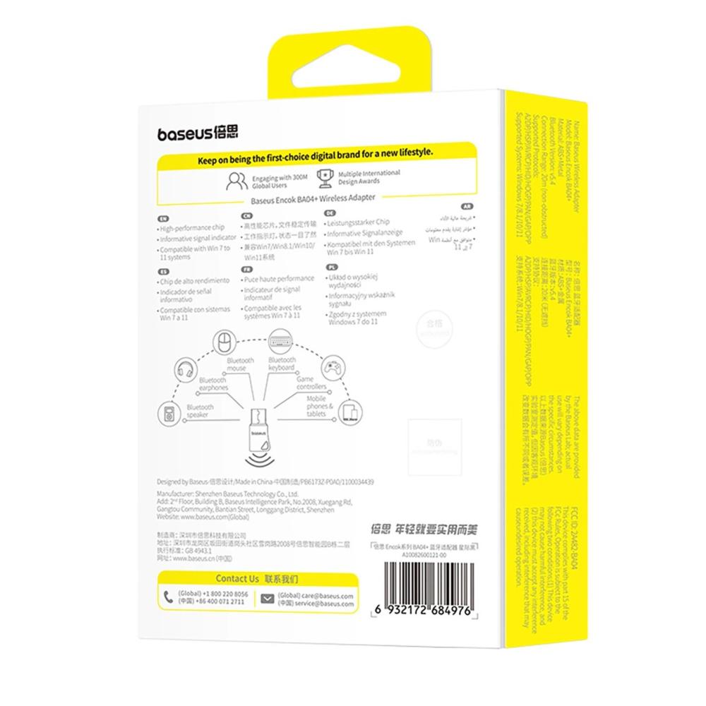 Адаптер Baseus Encok BA04+ Bluetooth 5.4 A10082600121-00 – черен