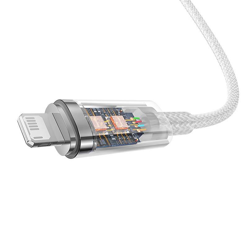 Кабел Baseus Explorer USB-A към Lightning  2м 2.4A CATS010102 - бял