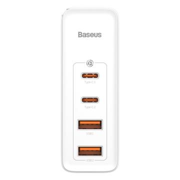 Зарядно устройство Baseus GaN2 Pro 2x USB Type-C / 2x USB 100W CCGAN2P-L02 - бял
