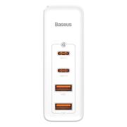 Зарядно устройство Baseus GaN2 Pro 2x USB Type-C / 2x USB 100W CCGAN2P-L02 - бял