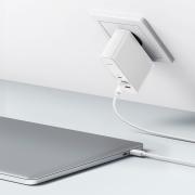 Зарядно устройство Baseus GaN5 Pro fast charger 2xUSB-C+USB 140W CCGP100202 - бял