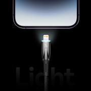 Кабел Baseus Glimmer Series USB-A - USB-C 100W 480Mbps 1м CADH00401 - черен