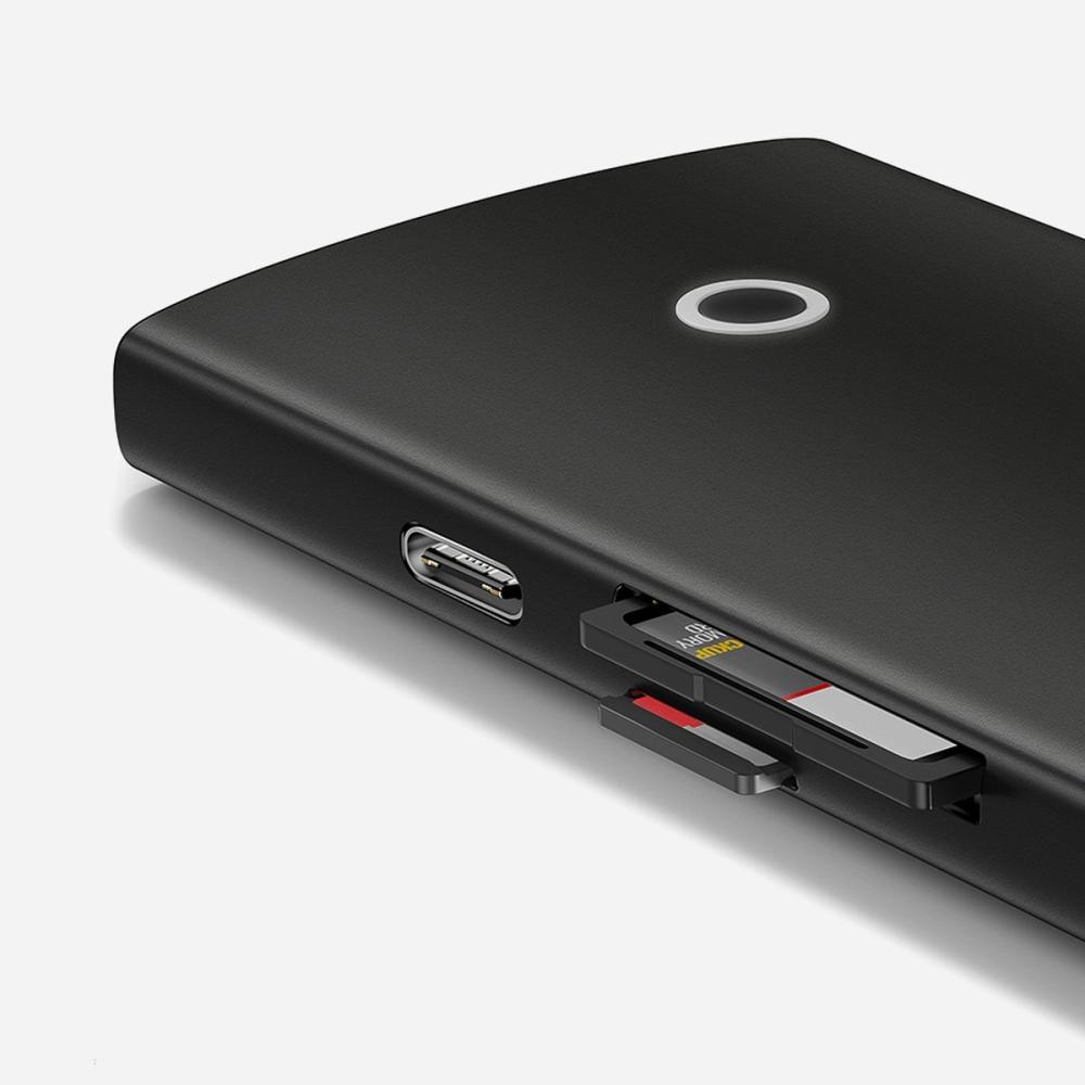 USB хъб Baseus Lite Series USB Type C - 2 x USB 3.0 / USB Type C PD / HDMI 1,4 / SD / TF WKQX050102 - бял