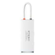 USB хъб Baseus Lite Series USB Type C - 2 x USB 3.0 / USB Type C PD / HDMI 1,4 / SD / TF WKQX050102 - бял