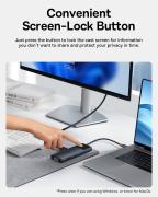 USB хъб Baseus Metal Gleam Series II 11-в-1 USB Type C към HDMI, DisplayPorts, USB-A x 2, USB-C PD, SD/TF B00061801123-00