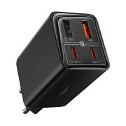Зарядно устройство Baseus GAN6 Pro, 2xUSB-C + 2xUSB, 65W P10162701113-00 - черно