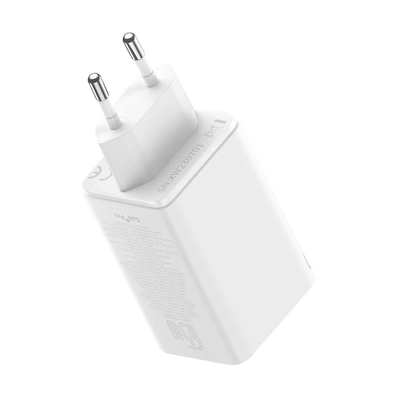 Зарядно устройство Baseus GAN6 Pro, 2xUSB-C + 2xUSB, 65W P10162701213-00 - бяло