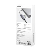USB хъб Baseus UltraJoy 4 в 1, USB Type-C към 3 x USB 3.0 и 1 x RJ45 B0005280A813-00 - сив