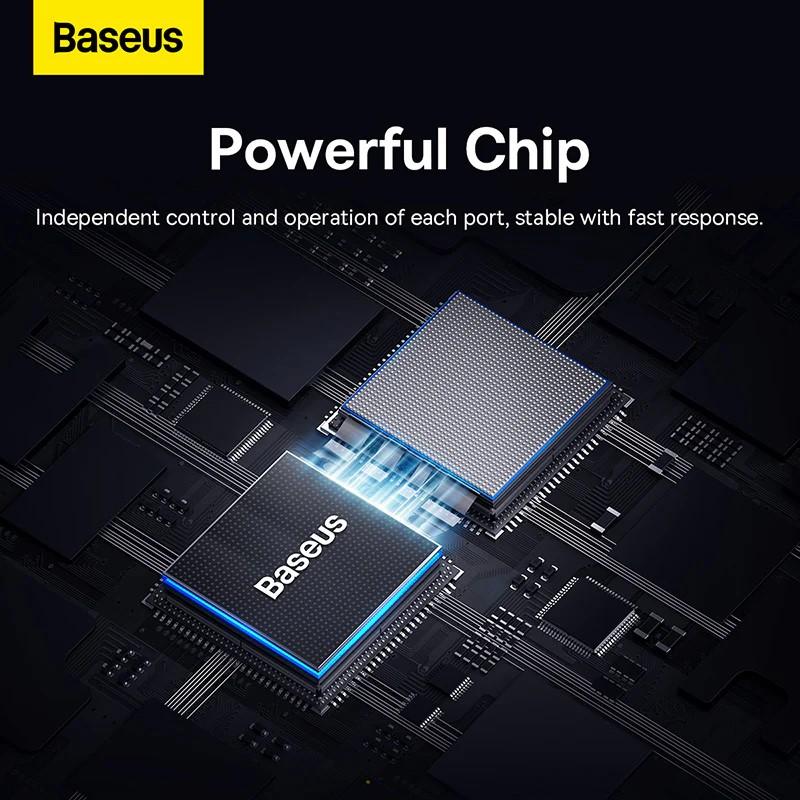 USB хъб Baseus UltraJoy 4 в 1, USB Type-C към 3 x USB 3.0 и 1 x RJ45 B0005280A813-00 - сив