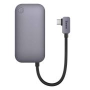USB хъб Baseus PadJoy Series Hub 4 в 1 USB-C към USB 3.0 / HDMI / USB-C PD / Mini Jack 3,5 мм - сив
