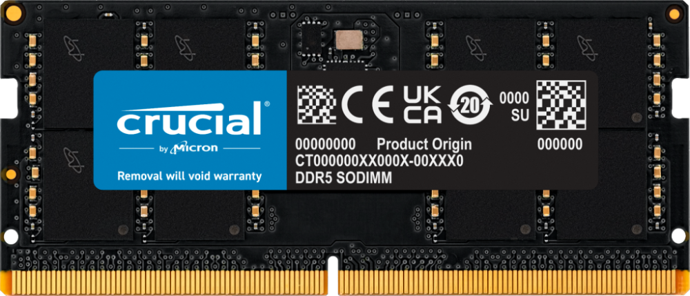Памет Crucial 32GB DDR5-5600 SODIMM CL46 CT32G56C46S5