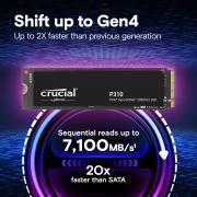 SSD диск Crucial P310 2TB PCIe Gen4 NVMe M.2 CT2000P310SSD8