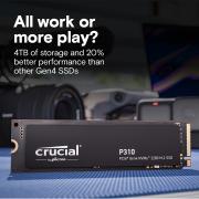 SSD диск Crucial P310 2TB PCIe Gen4 NVMe M.2 CT2000P310SSD8
