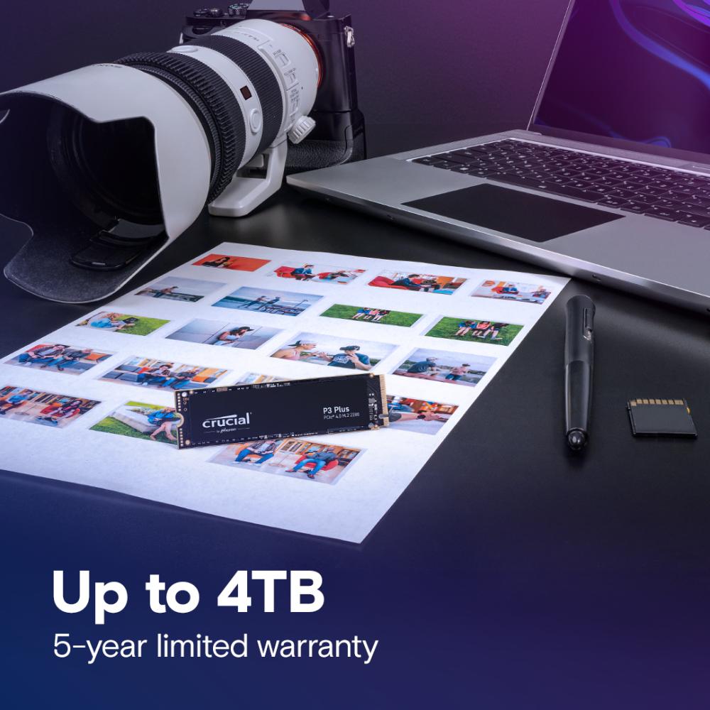 SSD диск 2TB Crucial P3 Plus PCIe M.2 2280 CT2000P3PSSD8