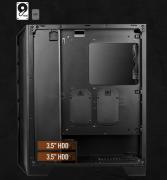 Кутия за настолен компютър Aerocool Cylon Pro RGB прозрачен панел от закалено стъкло CYLON-PRO-G-WT-V2 - бяла