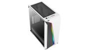 Кутия за настолен компютър Aerocool Cylon Pro RGB прозрачен панел от закалено стъкло CYLON-PRO-G-WT-V2 - бяла